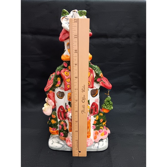 VINTAGE 2001 13 Inch Old Stone Church by Popular Cat House Candle - Picture 6 of 11